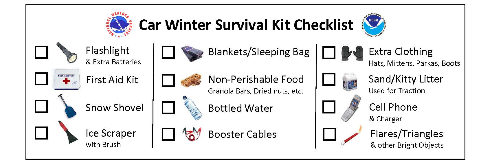 CarWinterSurvivalKitChecklist 1